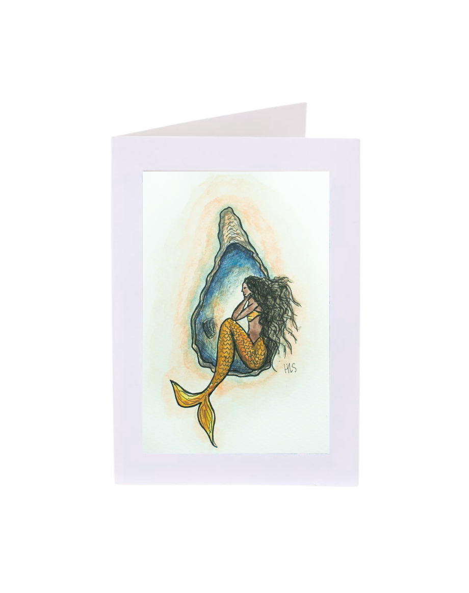 Oyster Mermaid Notecard