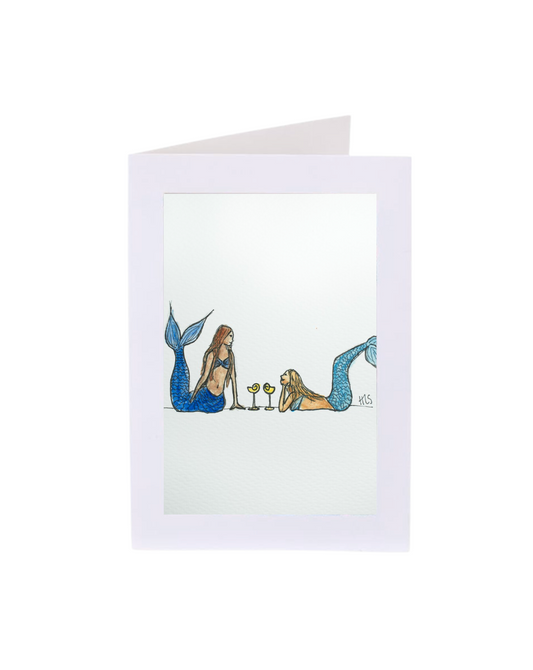 Martini Mermaids Notecard