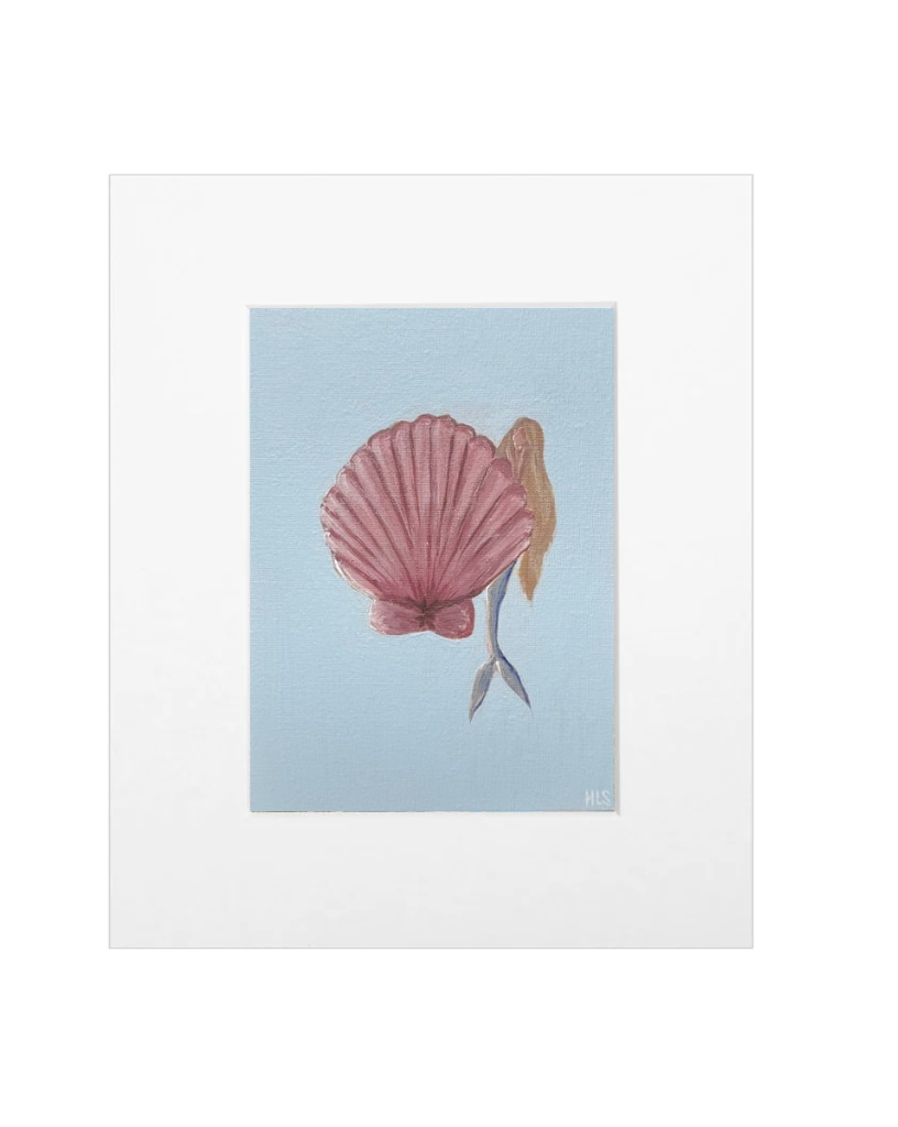 Pink Scallop Mermaid