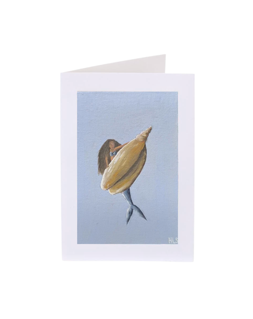 Conch Mermaid Notecard