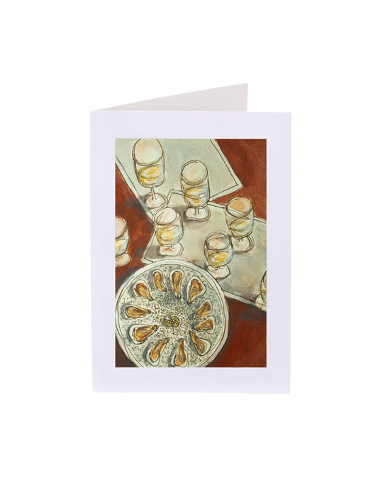 Oysters & Wine Notecard