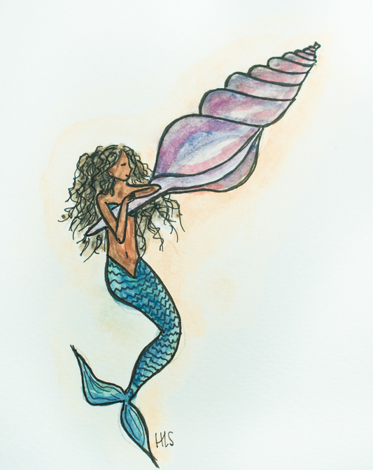 Spire Mermaid Notecard