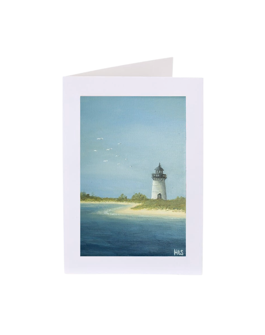 Lighthouse Beach Notecard