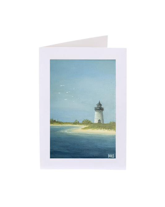Lighthouse Beach Notecard